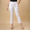 White Stripe Lycra Trouser