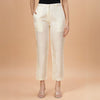 Off-White Rayon Formal Pant