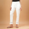 Off White Pure Cotton Pant