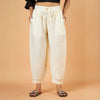 Off-White Satin Slub Sweat Pant