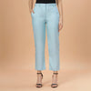 Sky-Blue Rayon Formal Pant