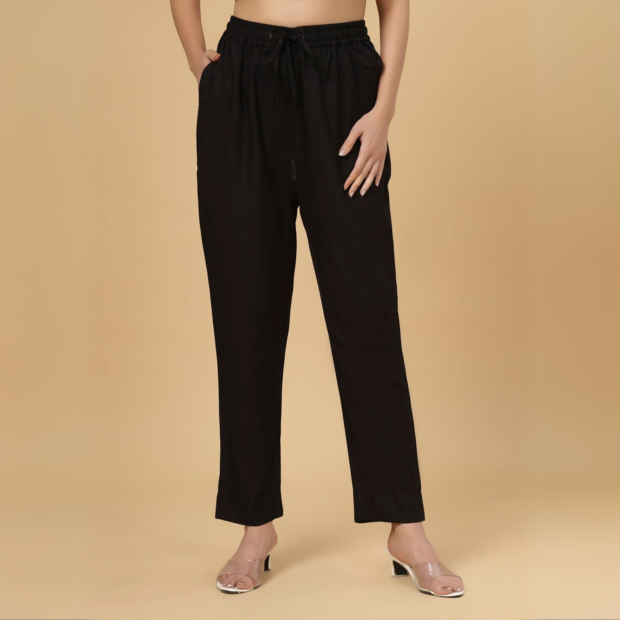 Black Rayon Pant