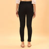 Black Cigarette Rib Lycra Pant