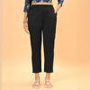 Dark-Gray Linen Lace Pant