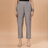Gray Linen Pintucks pant
