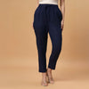 Navy-Blue Rayon Pant