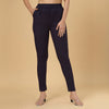 Navy-Blue Cigarette Lycra  Pant