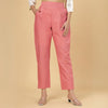Peach Linen Pintucks pant #PlusForYou