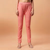 Peach Cigarette  Lycra  Pant