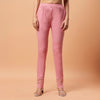 Wild-Orchid Cigarette Lycra Lace Pant