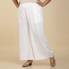 White Rayon Palazzo #PlusForYou