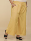 Beige Rayon Palazzo #PlusForYou