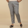 Gray Linen Lace Pant #PlusForYou