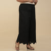 Black Natural Linen Palazzo #PlusForYou