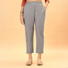Gray Linen Lace Pant